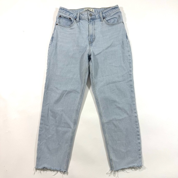 Abercrombie The Mom High Rise Jeans Curve Love Short - Picture 1 of 8
